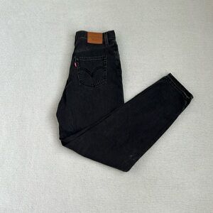 Levi’s High Waist Taper Black Jeans Size 27